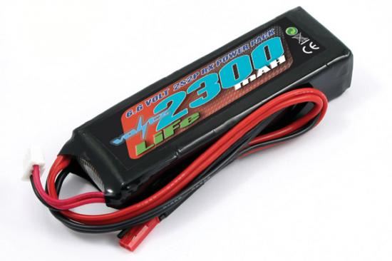 VOLTZ 2300mah 2S 6.6V RX LiFe STRAIGHT BATTERY PACK