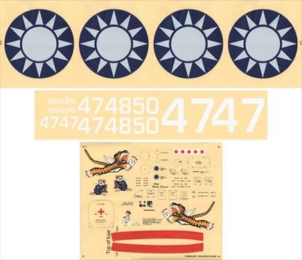 Topflite Decal Set Giant P-40 Arf