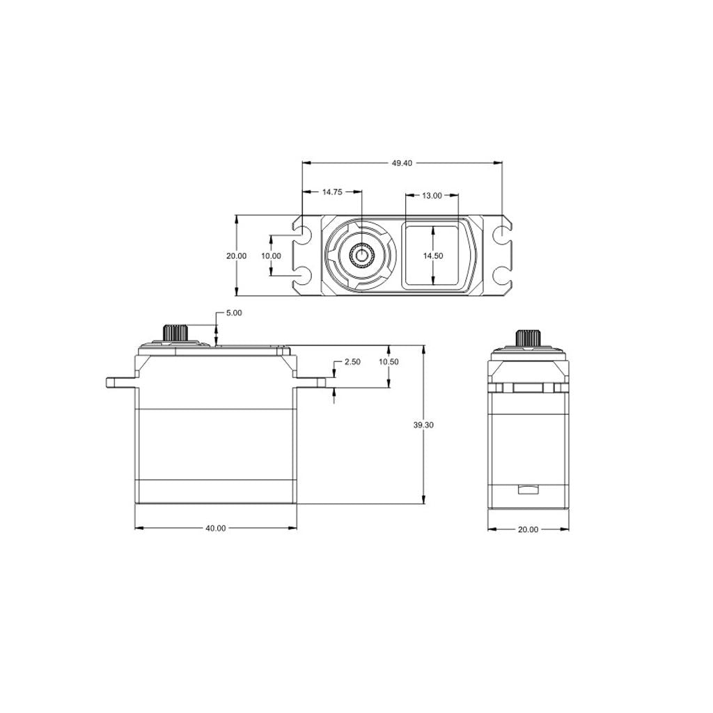 Srt 1/8 Car Hv Brushless Servo