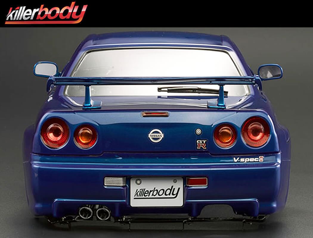 Killerbody Nissan Skyline R34 195mm Finished Body-Blue