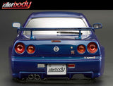 Killerbody Nissan Skyline R34 195mm Finished Body-Blue