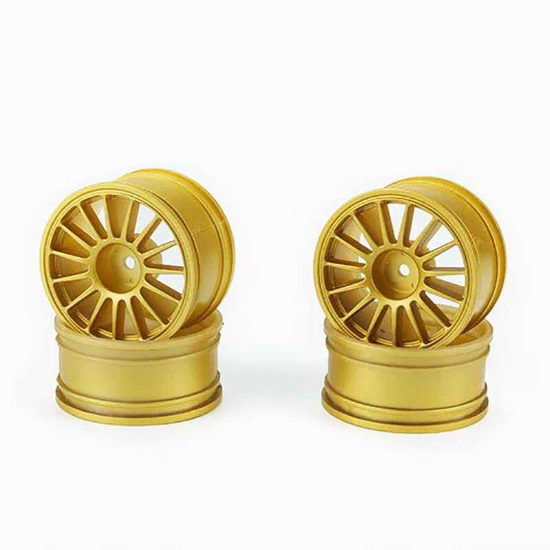 CARISMA M48S MULTI SPOKE WHEELS SET (GOLD)