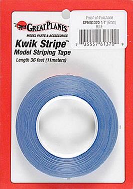 GPLANES Striping Tape Blue 1/4" (6mm x 11m)
