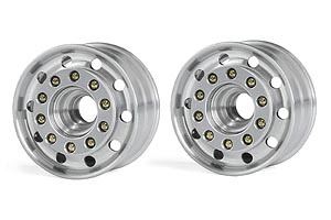 Tamiya Front Wheel Wide Silver (2)