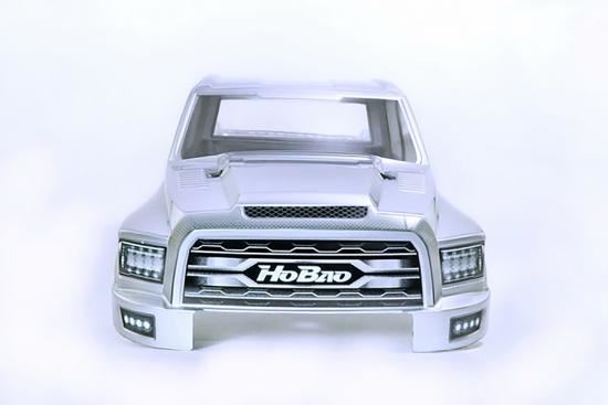 Hobao Hyper Mt Plus Ii Printed Body Shell - Silver White