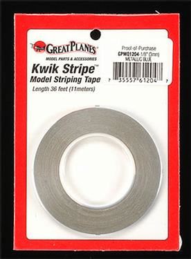 GPLANES Striping Tape Metallic Blue 1/8" (3mm x 11m)