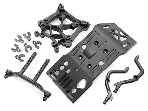 HPI Skid Plate/Body Mount/Shock Tower Set