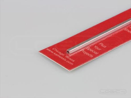 KS 12" Square Aluminium Tube 3/32" (Pk1) .014 Wall