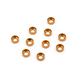 Yeah Racing Aluminum M3 Button Head Countersunk Washer Orange 10 pcs