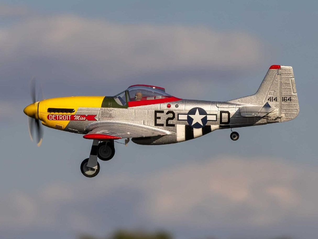 E Flite UMX P-51D Mustang inDetroit Missin BNF Basic with AS3X and SAF