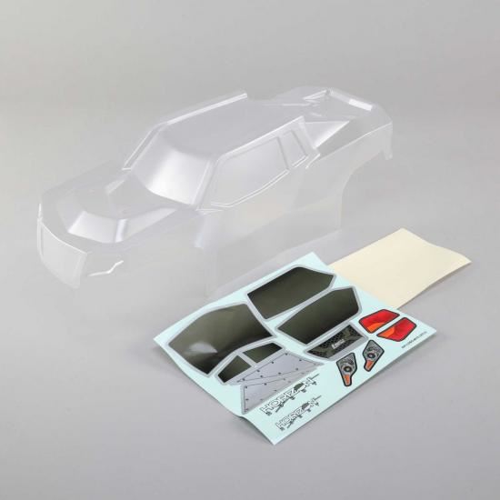 Losi Body Set w/window mask, Clear: LST 3XL-E (Losi340000)