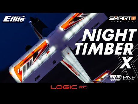 E-Flite Night Timber X 1.2M BNF Basic w/AS3X & SAFE Select