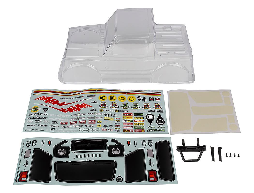 ELEMENT RC ENDURO12 BUSHIDO BODY SET CLEAR