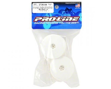 Proline Velocity 2.2 Hex Rear White Wheels 22/Rb5/B4.1 W/Hex