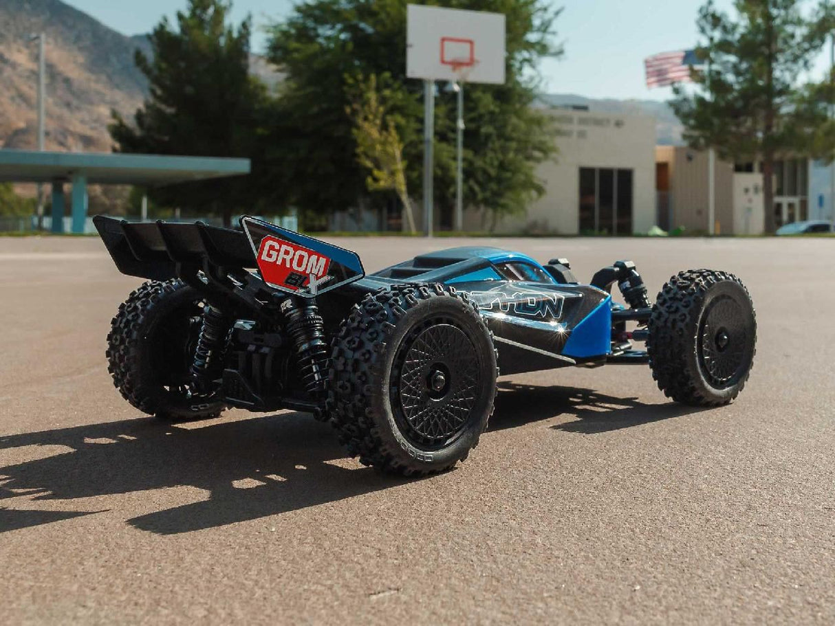 Arrma 1/18 Typhon Grom 223S Blx 4X4 With Batt/Charger Blue