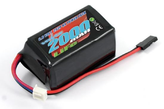 VOLTZ 2000mah 2S 6.6V RX LiFe HUMP BATTERY PACK