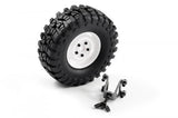 Ftx Outback Spare Tyre Mount & Tyre/Steel Lug Wheel White