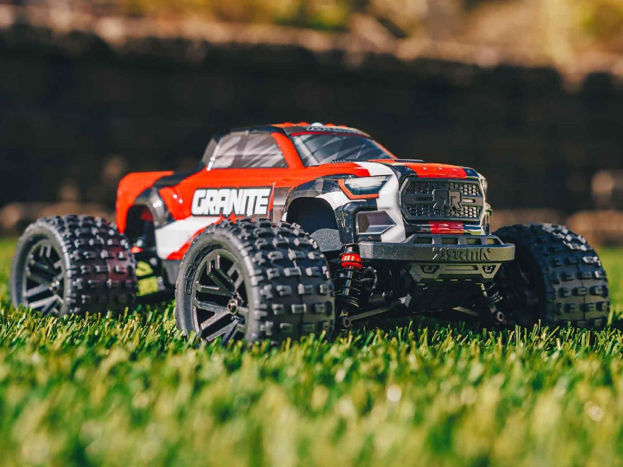 Arrma Granite GROM 4wd MT 1/18 RTR Mega w/Lipo Batt/USB Chg Red