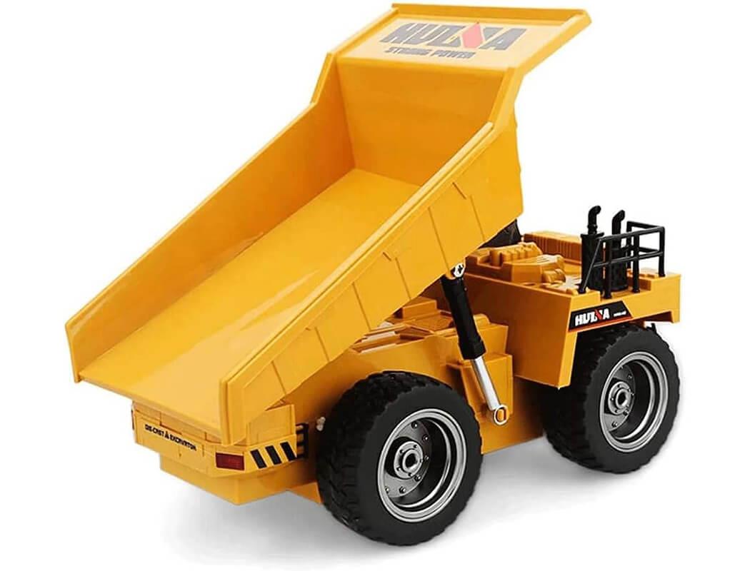 HUINA 1/18TH 2.4G 6CH RC DUMP TRUCK w/DIE CAST CAB