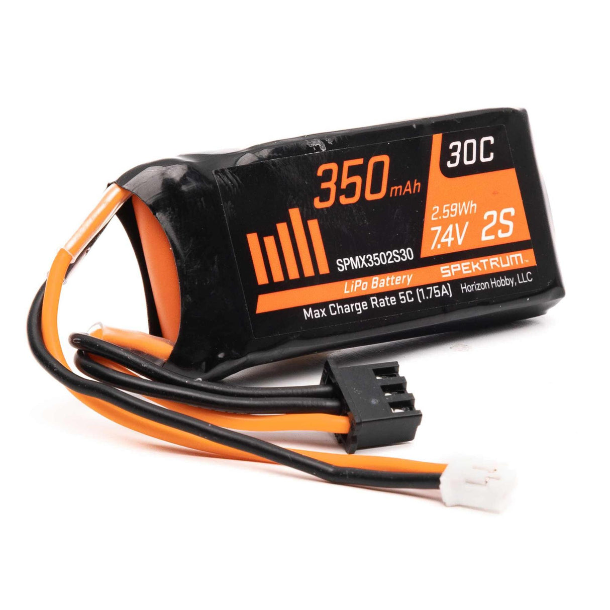 Spektrum 7.4V 350Mah 2S Lipo: Ph2.0