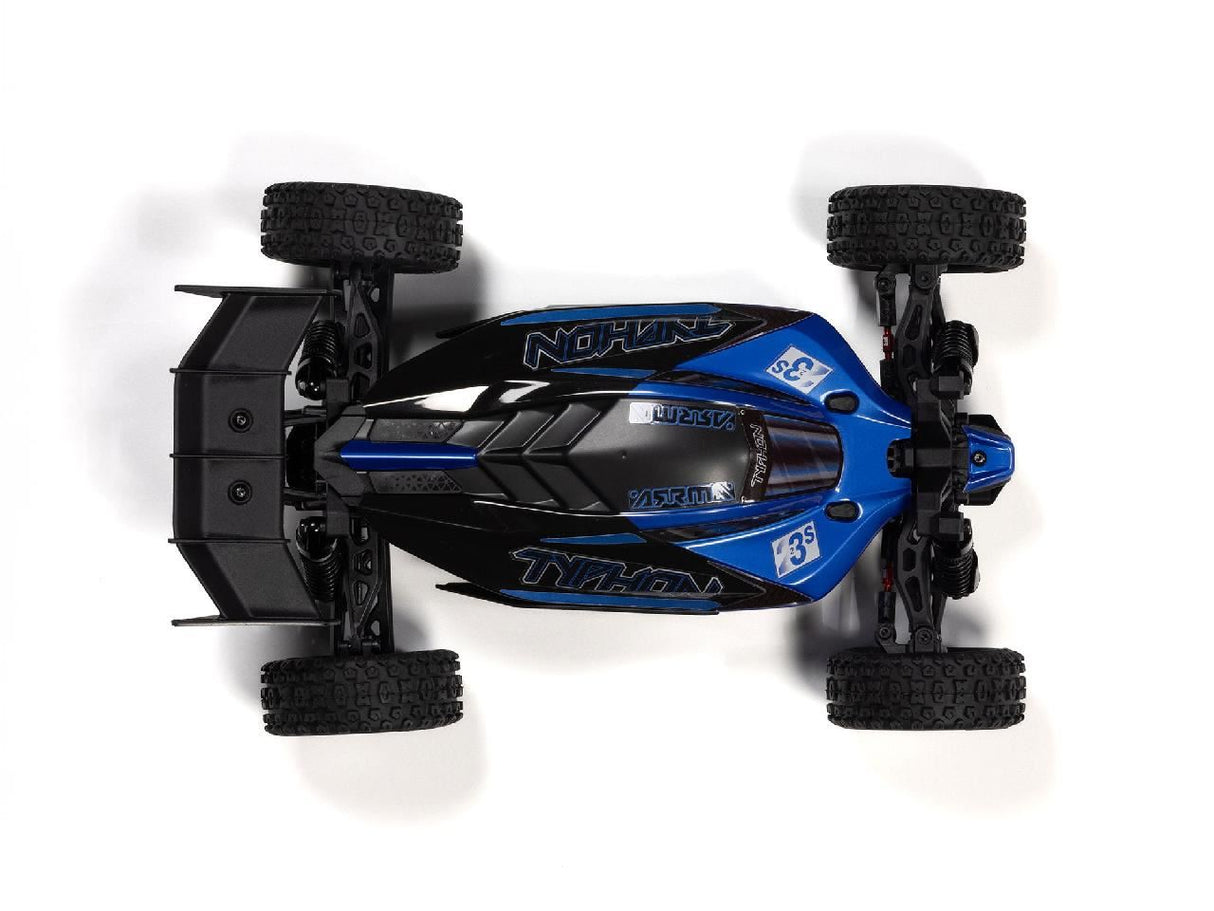 Arrma 1/18 Typhon Grom 223S Blx 4X4 With Batt/Charger Blue