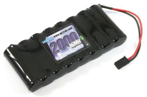 Voltz TX 9.6V 2000Mah NiMH Flat Battery Pack W/Connector