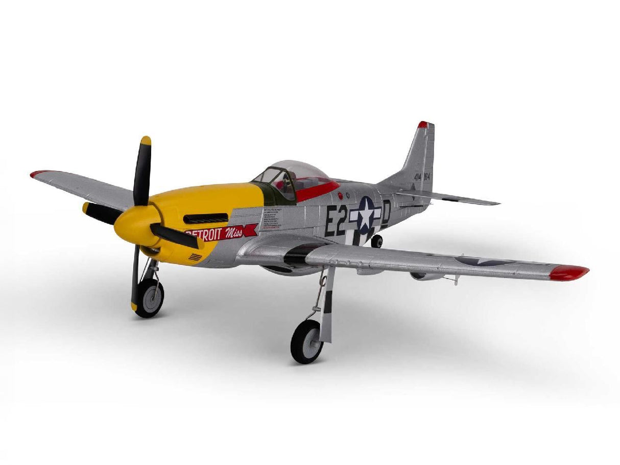 E Flite UMX P-51D Mustang inDetroit Missin BNF Basic with AS3X and SAF