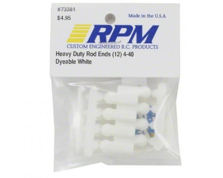 RPM HEAVY DUTY ROD ENDS (12) WHITE