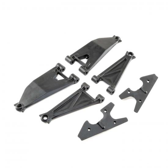 Losi Front Suspension ArmSet Upr/Lwr(L&R): SuperBajaRey (Losi254037)