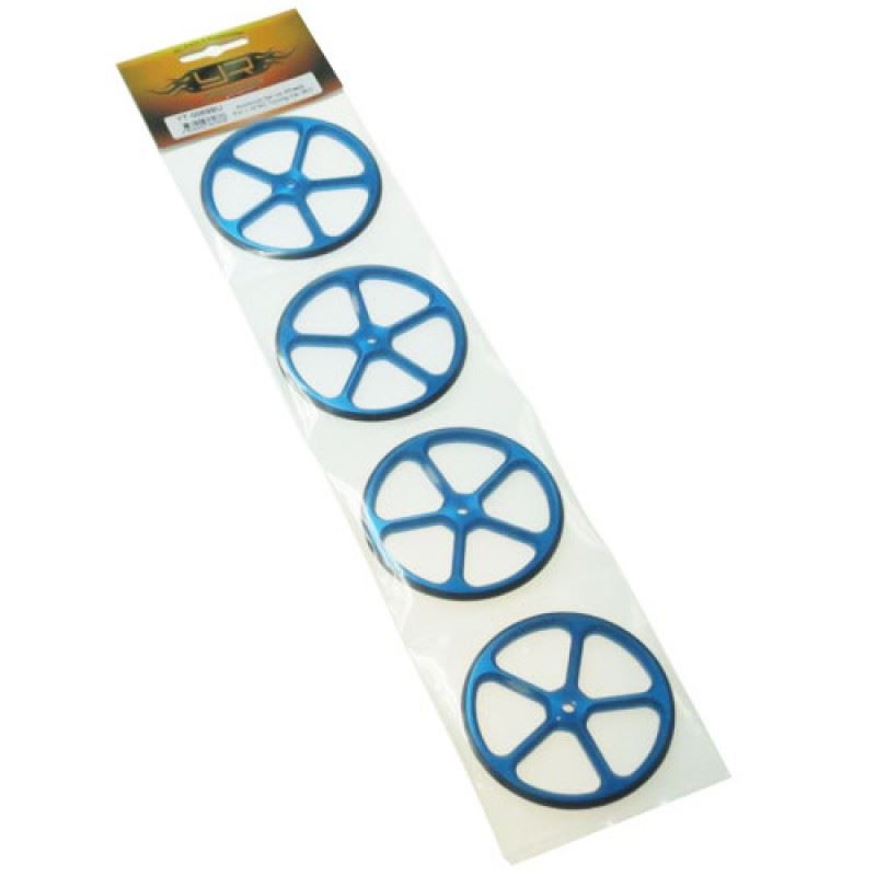 Yeah Racing Aluminum Set Up Wheels for 1:10 RC Touring Car (BU)