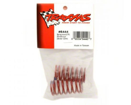 TRAXXAS Spring, shock (red) (GTR) (5.9 rate blue) (std. rear 120mm)