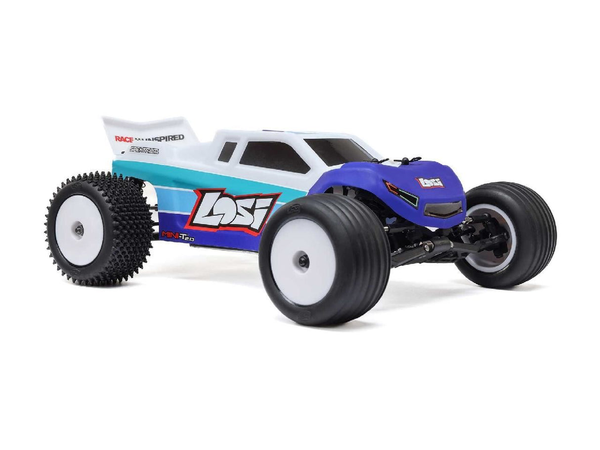 Losi 1/18 Mini-T 2.0 V2 2Wd Stadium Truck Brushless Rtr Blue