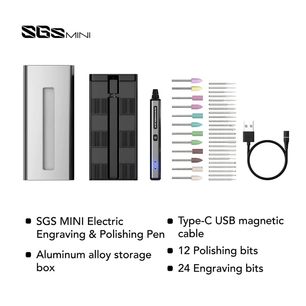 Sgs Mini Elec Engraving&Polishing Pen-Space Grey