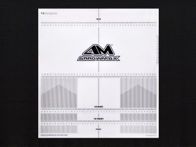 Arrowmax Plastic Set-Up Board Decal 1/8 O/R&Truggy