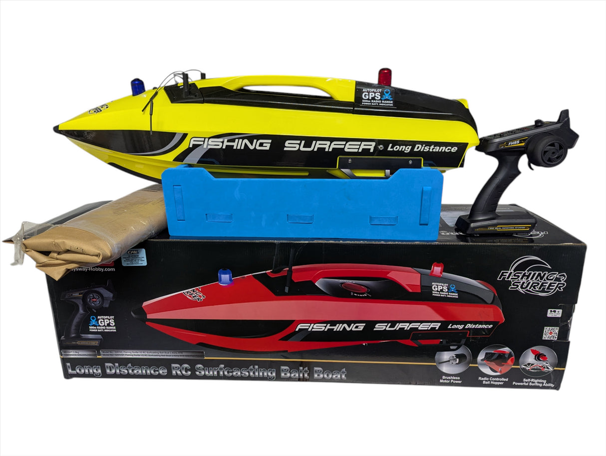 FISHING PEOPLE SURFER LAUNCHED RC BAIT RELEASE GPS BOAT v2.0 - GRADE A