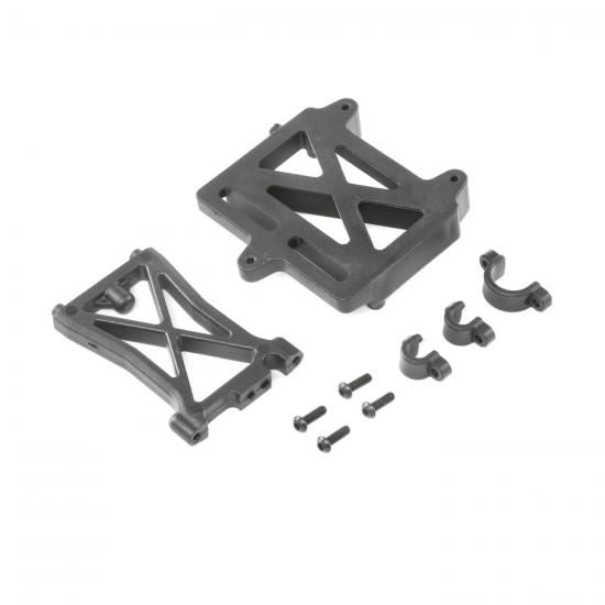 Losi ESC Mount Plate, Standoff & Clamps: DBXL-E (Losi252060)