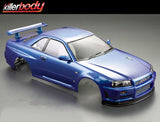 Killerbody Nissan Skyline R34 195mm Finished Body-Blue