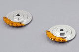 Killerbody Caliper Brake Disc 1/10 Cnc Silver/Gold (2Pc)