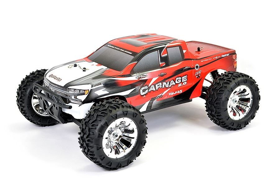 FTX Carnage 2.0 1/10 Brushed Truck 4WD RTR Red - FTX5537R