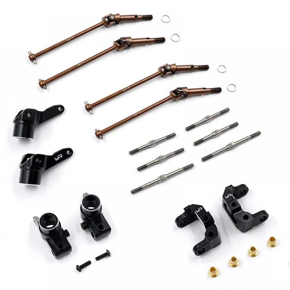 Yeah Racing Aluminum Essential Conversion Kit Black For Kyosho Optima Mid