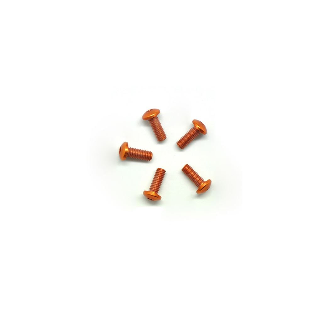 Alu Screw Allen Roundhead M3 X 8 Orange (5)