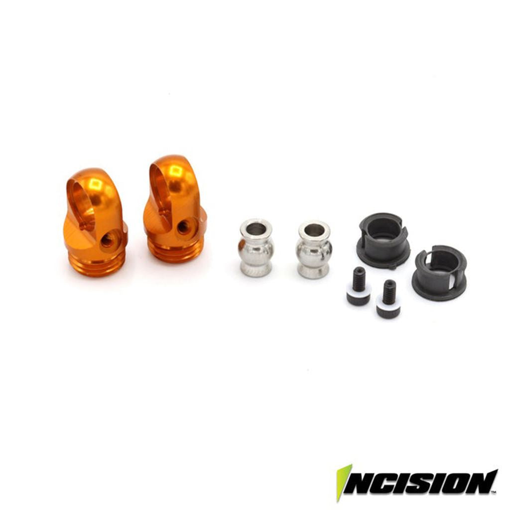 Vanquish S8E Machined Aluminum Shock Cap Orange