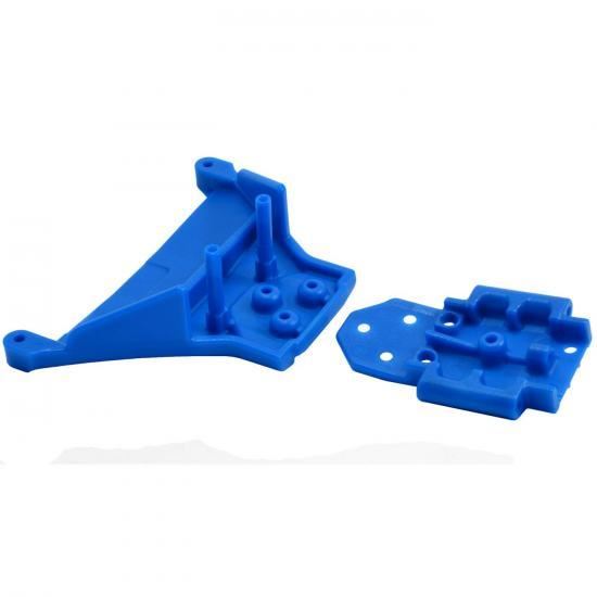 Rpm Traxxas Slash Lcg 4X4 Chassis/ 10Th Rally Fr. Bulkhead Blue